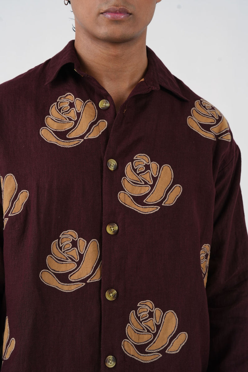 Tram Jacket-Rose Bloom linen jacket by CORD MEN in multi-color for men Worldwide