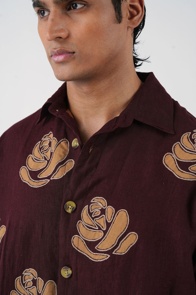 Tram Jacket-Rose Bloom linen jacket by CORD MEN in multi-color for men Worldwide