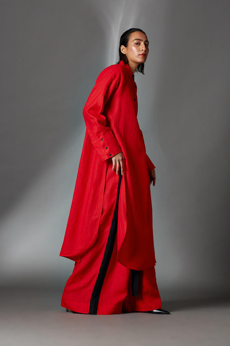 Alvey Shirt-Red by Chola in red color for women Worldwide