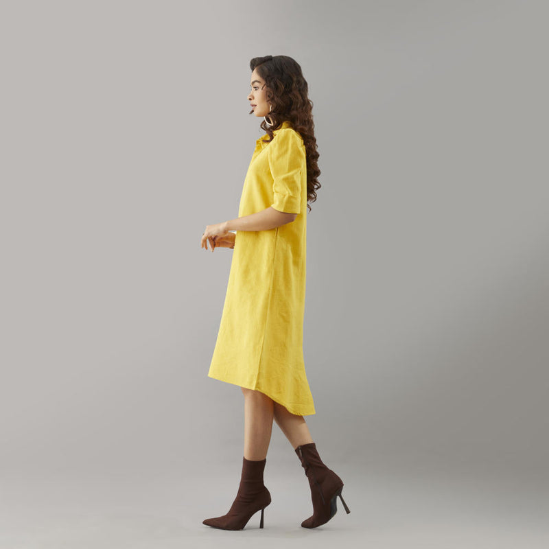 Amur Puffed sleeves Dress cotton by Moborr for women Worldwide