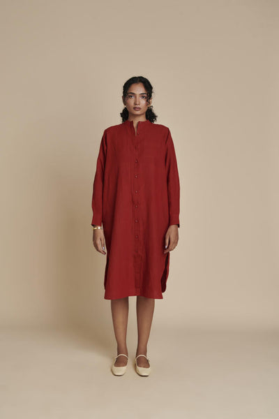 Anaar Linen Shirt Dress