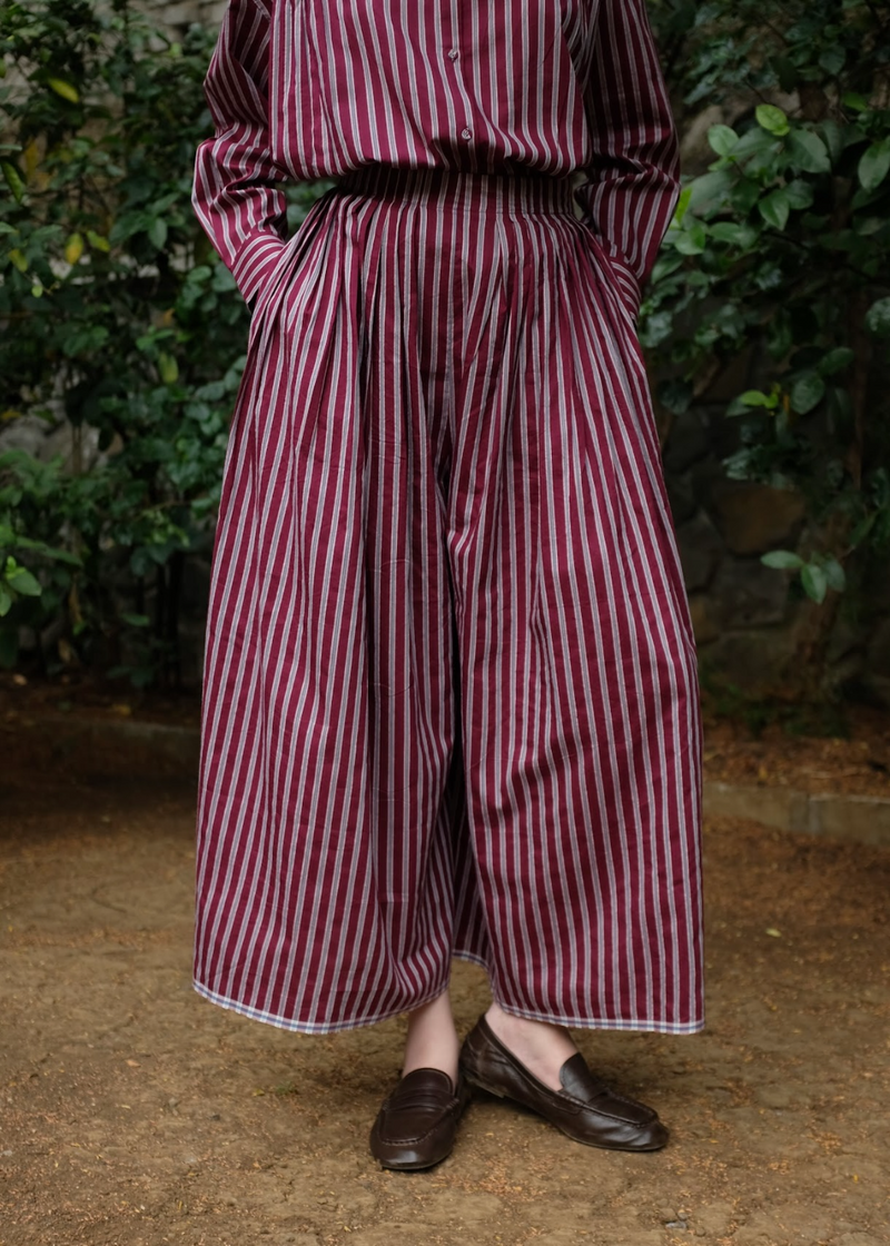 Araya - Wine Stripes silk by MASON AND MILL for women Worldwide