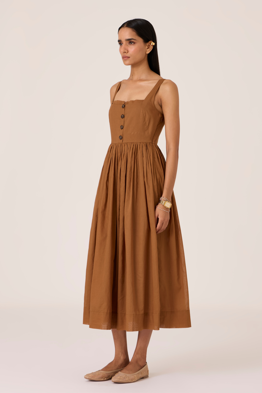 Ari Brown Sleeveless Midi Dress