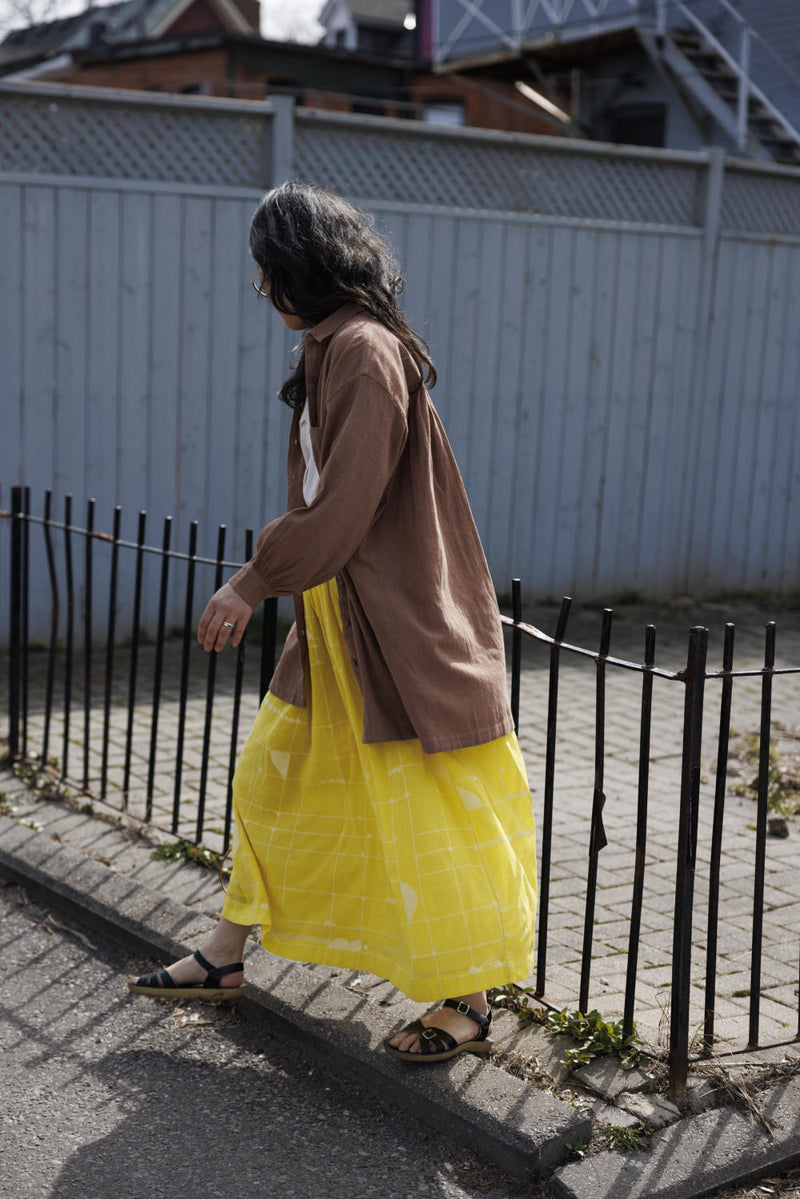 Artist Smock - Original 100% cotton by World of Crow in beige color for women Worldwide