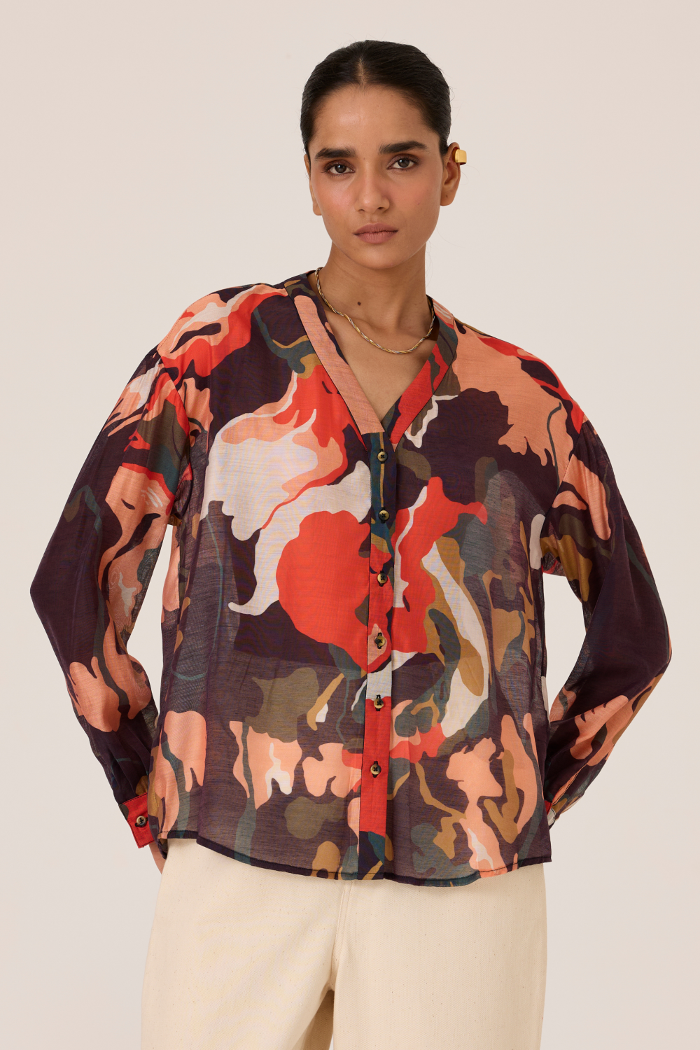 Arwa Rivulet Print Shirt