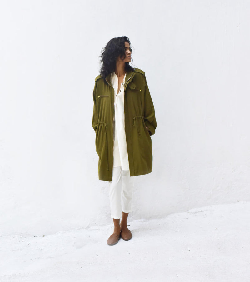 Ash Tree Parka Jacket Jackets & Overlays by Khara Kapas for women Worldwide