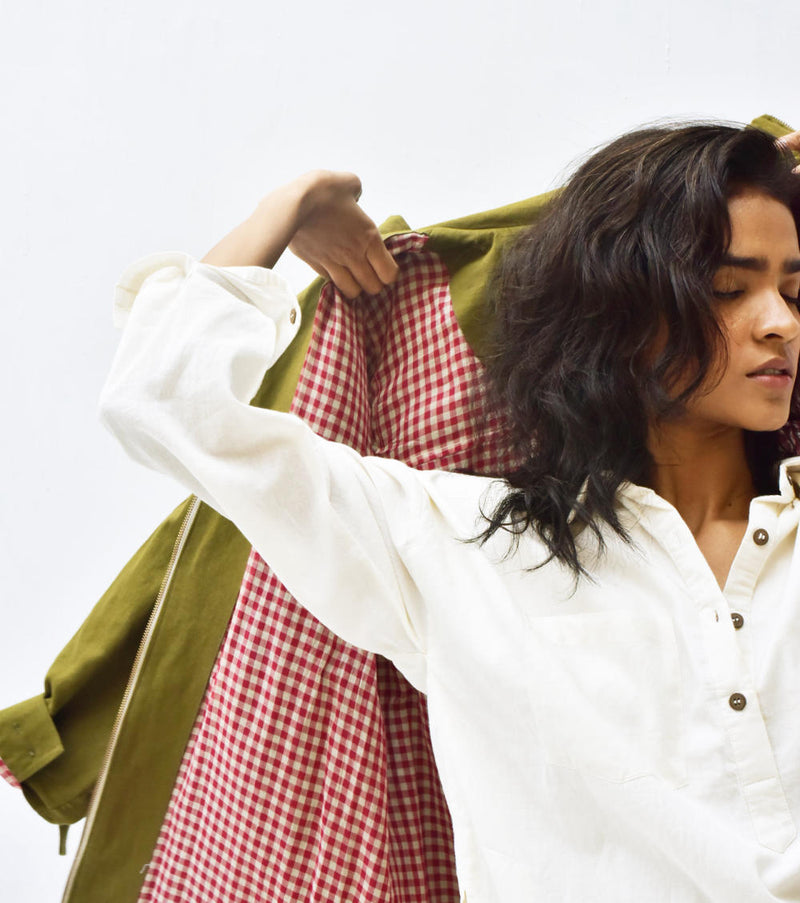 Ash Tree Parka Jacket Jackets & Overlays by Khara Kapas for women Worldwide