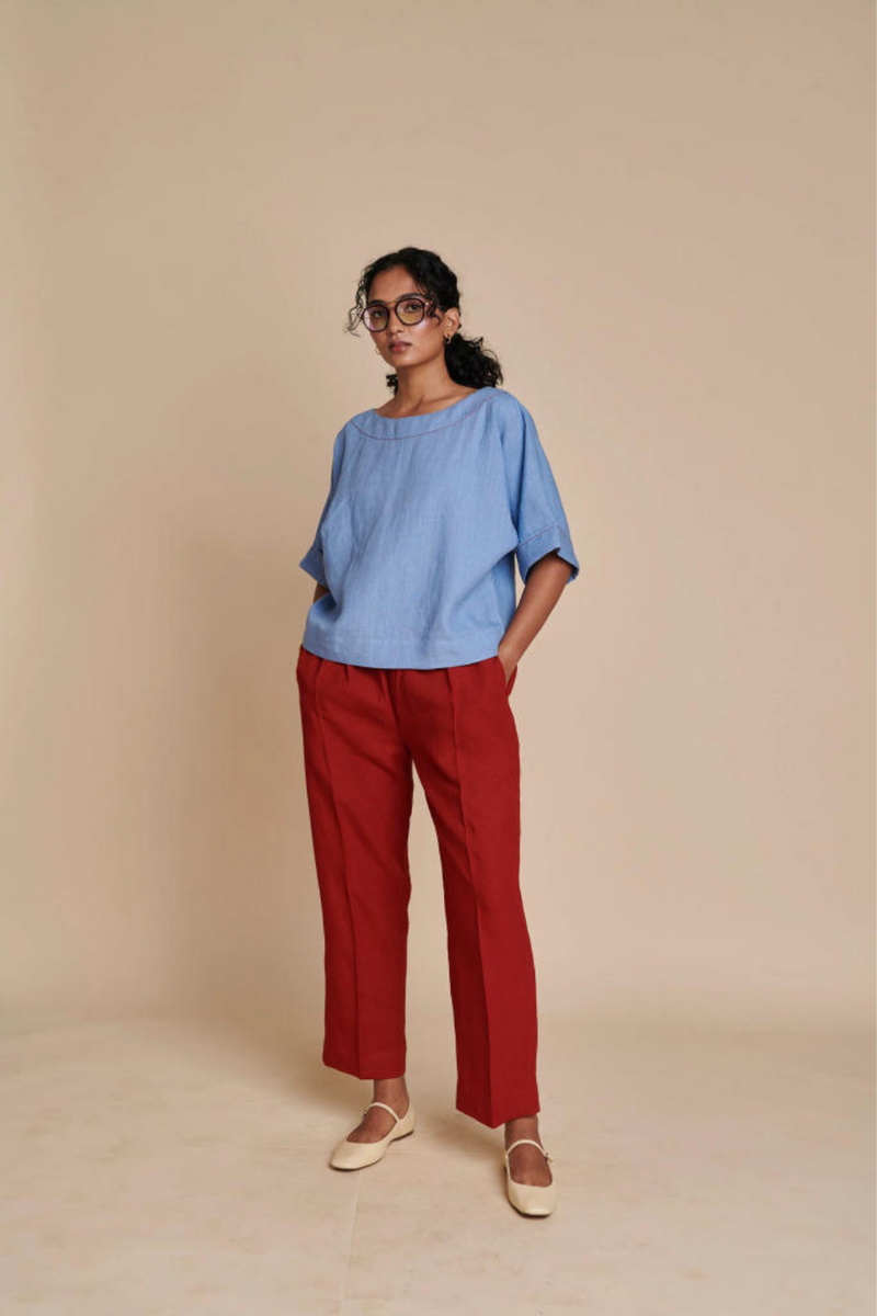 Ashwem Anaar Linen Boho Set linen by Saphed in multi color for women Worldwide