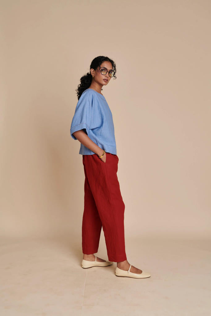 Ashwem Anaar Linen Boho Set linen by Saphed in multi color for women Worldwide