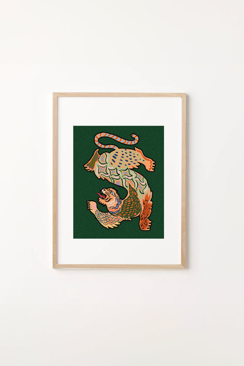 Asian Tiger Art Print