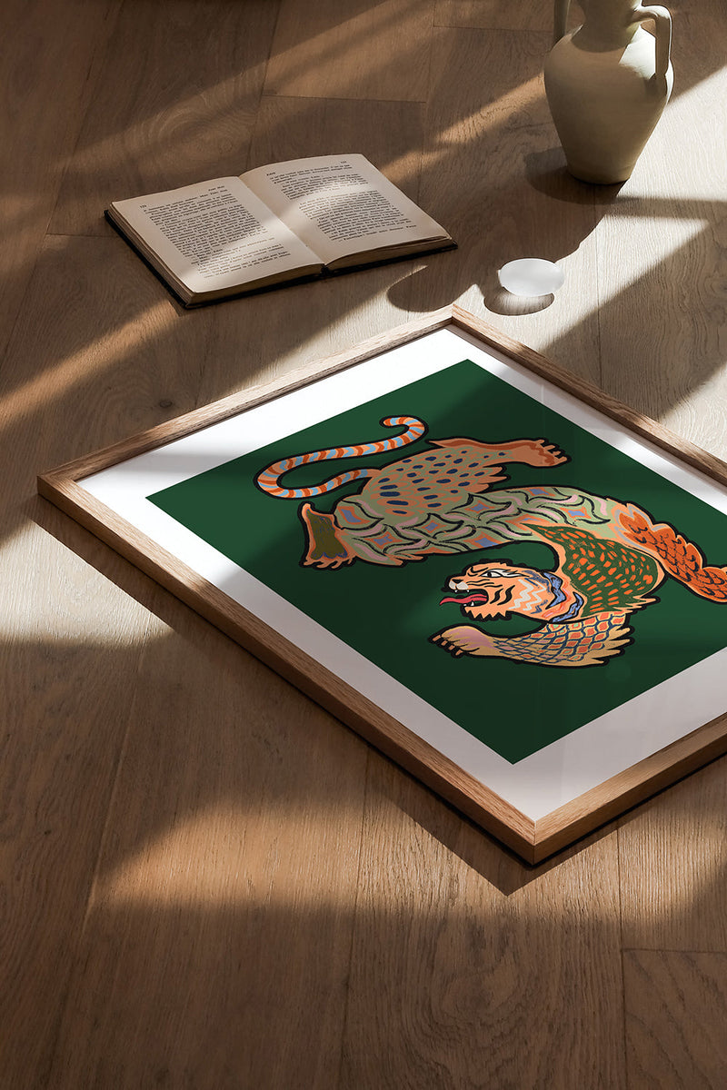 Asian Tiger Art Print