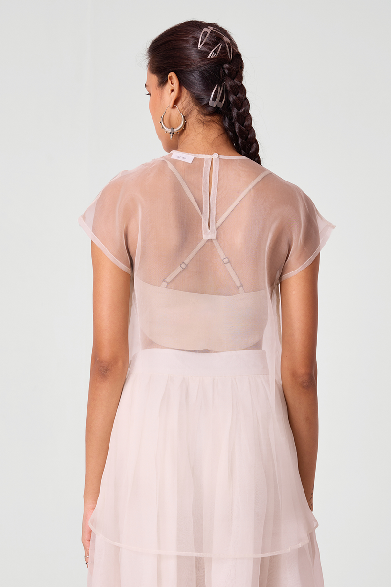 Asmee Off White Embroidered Top