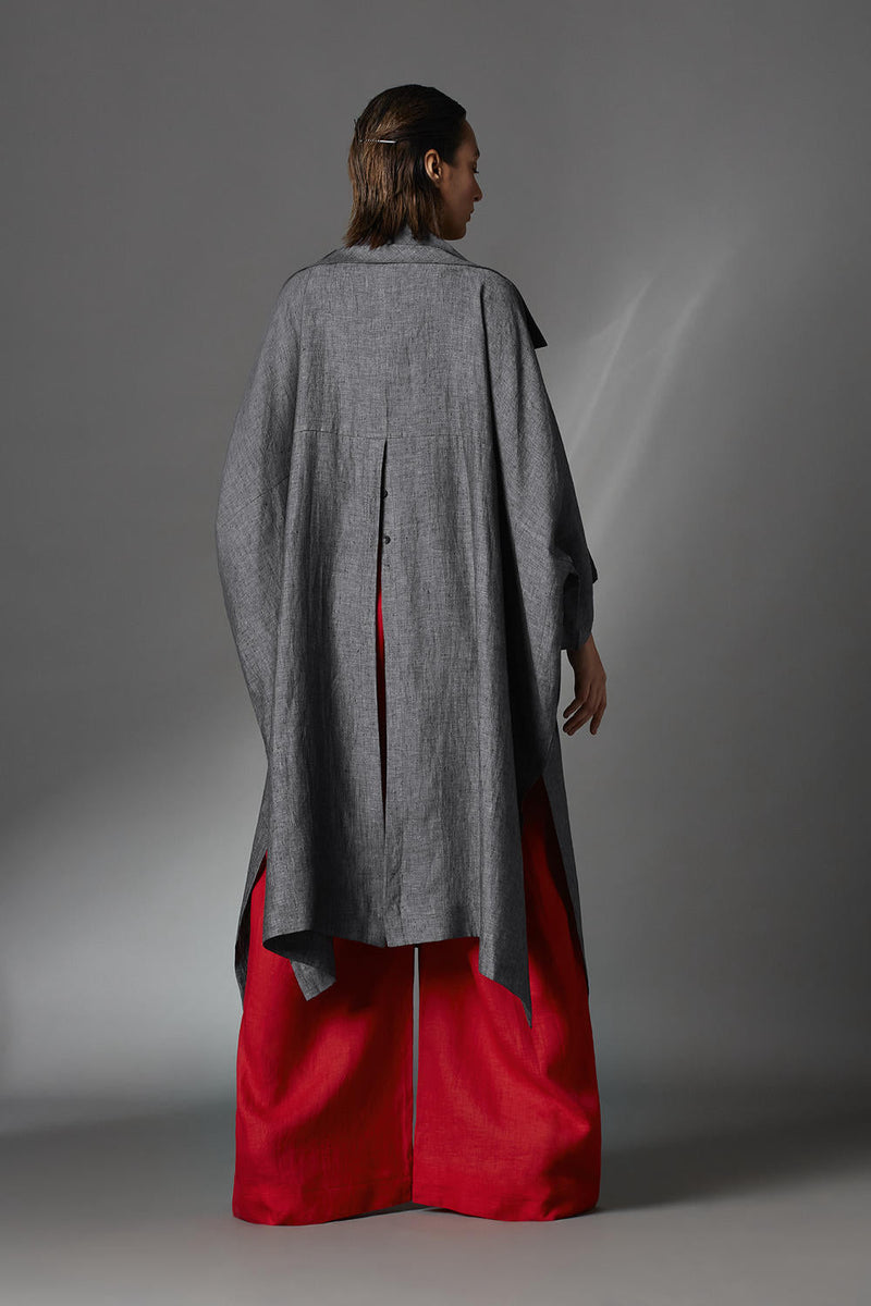 Audrey Jacket-Steel Grey by Chola in grey color for women Worldwide