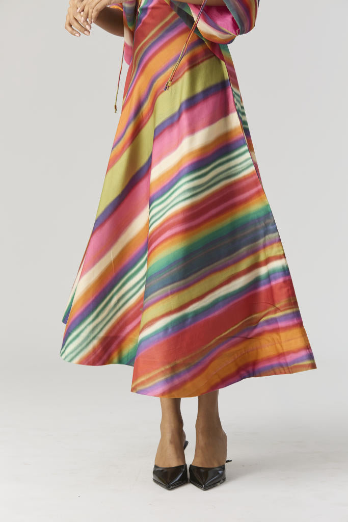 AURORA DRESS satin by Yam in multi color for women Worldwide