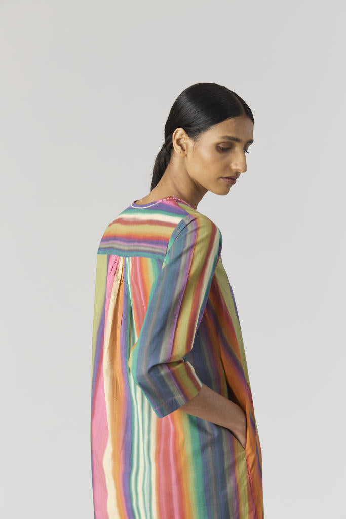 AURORA LONG KURTA SET cotton by Yam in multi color for women Worldwide