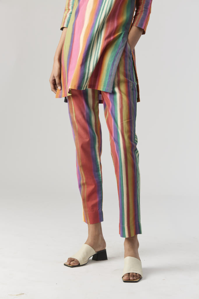 AURORA SHORT KURTA SET cotton by Yam in multi color for women Worldwide