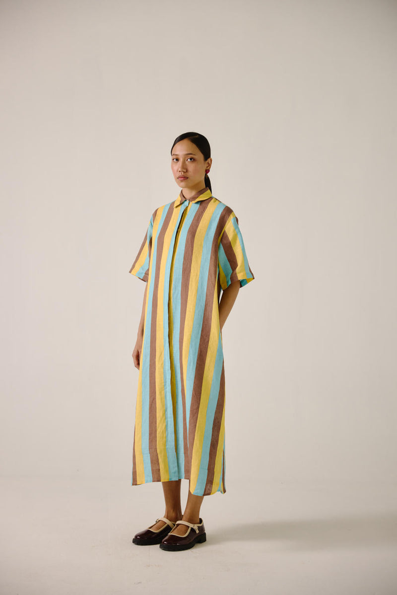 Ava Dress-Striper Print by CORD for women Worldwide