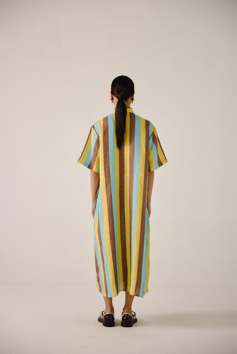 Ava Dress-Striper Print by CORD for women Worldwide