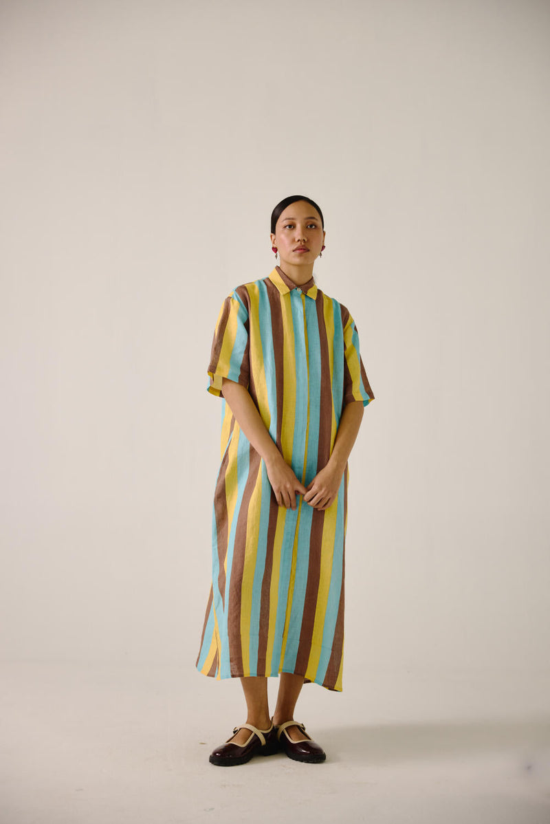 Ava Dress-Striper Print by CORD for women Worldwide