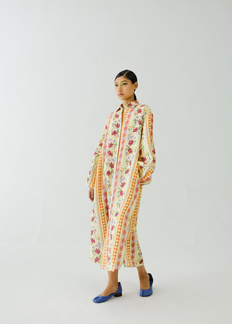 Ava Dress (full sleeve)-Folk Bloom by CORD for women Worldwide