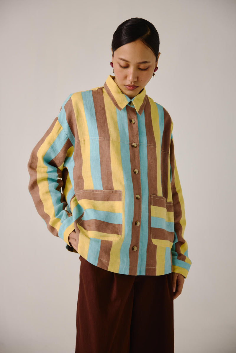 Ava Jacket -Striper Print by CORD for women Worldwide
