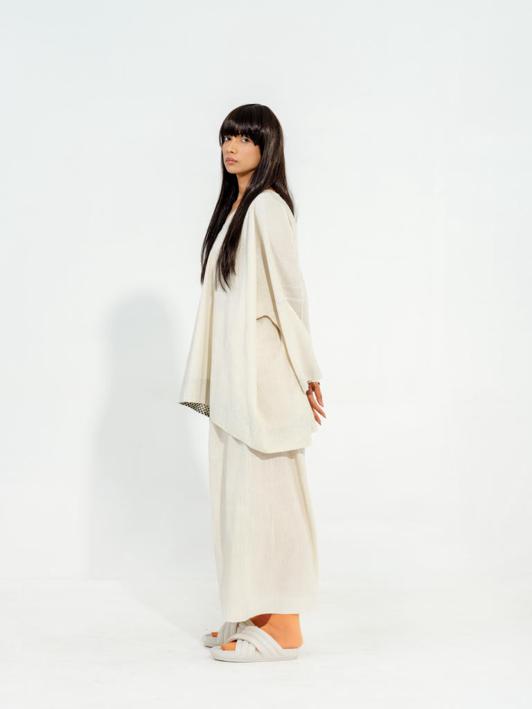 Avocado Pants cotton muslin pants/trousers by Stoique in natural, black for women Worldwide