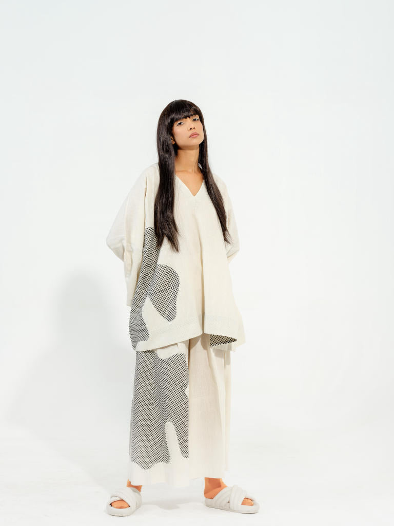 Avacado Top cotton muslin tops and shirts by Stoique in natural, black for women Worldwide
