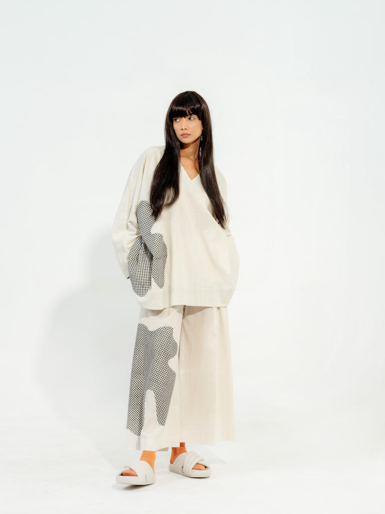 Avacado Top cotton muslin tops and shirts by Stoique in natural, black for women Worldwide