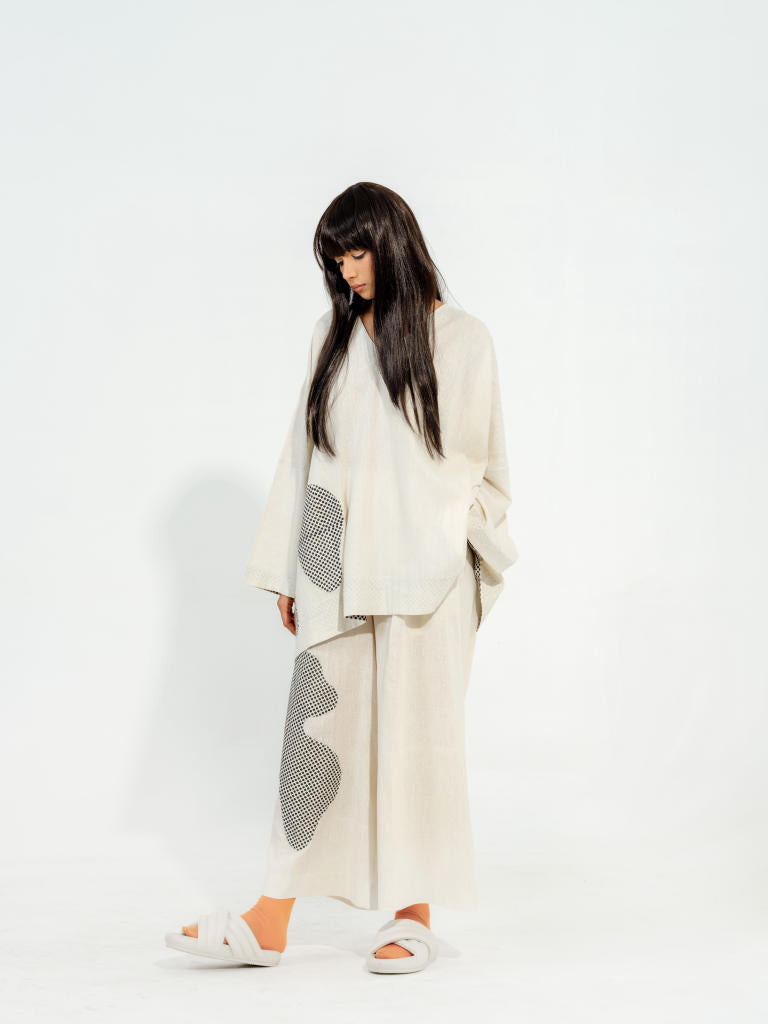 Avacado Top cotton muslin tops and shirts by Stoique in natural, black for women Worldwide