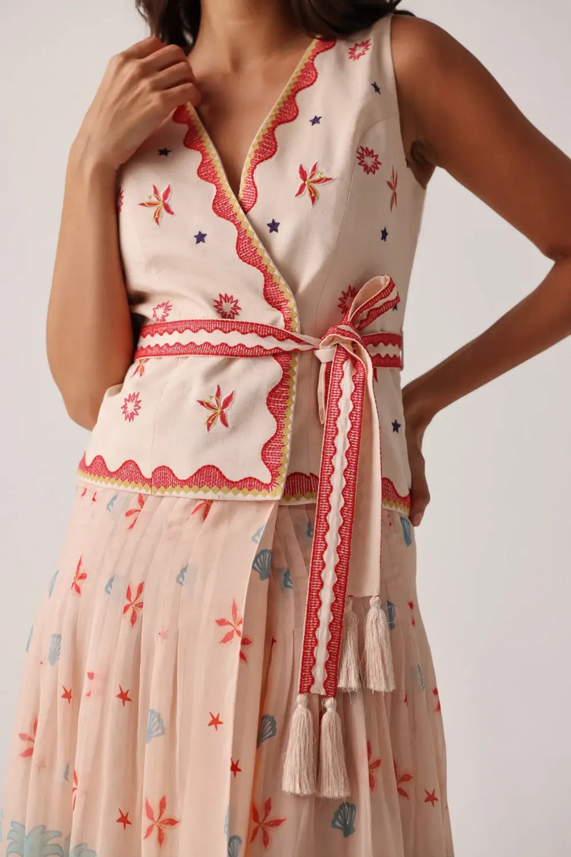 Avery Maxi - Ananas organza by NOIB for women Worldwide