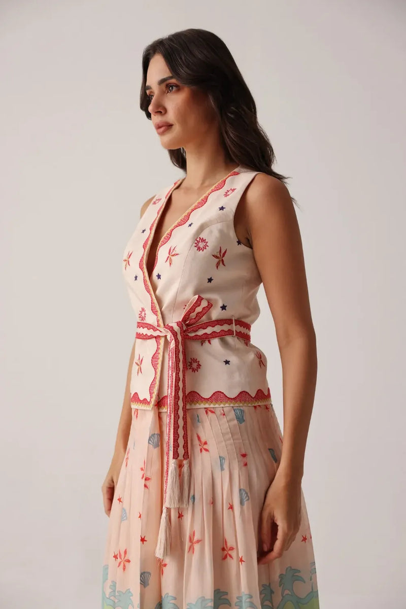 Avery Maxi - Ananas organza by NOIB for women Worldwide