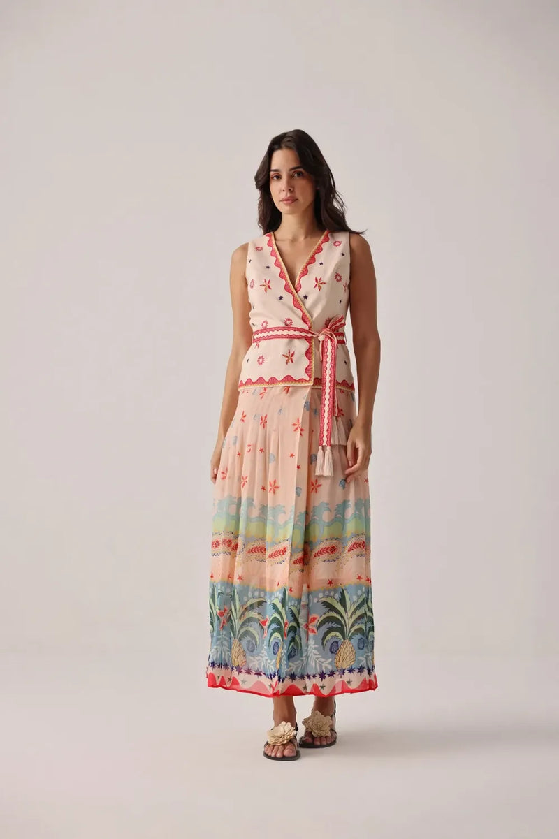 Avery Maxi - Ananas organza by NOIB for women Worldwide