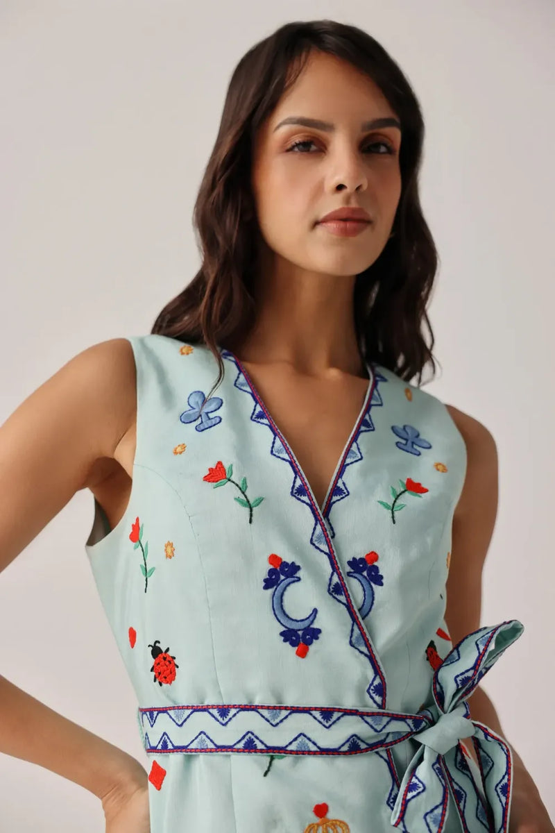Avery Maxi - Tarot organza by NOIB for women Worldwide