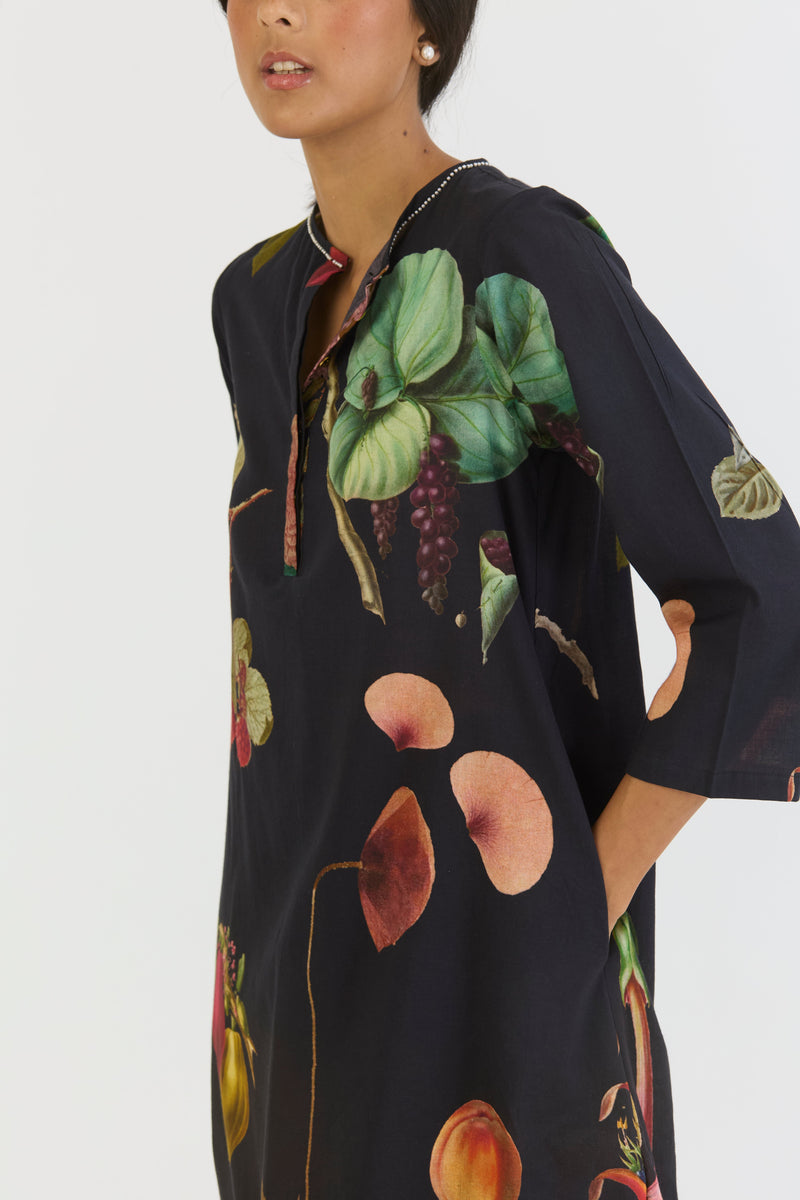 PLUM LONG KURTA SET cotton by Yam for women Worldwide