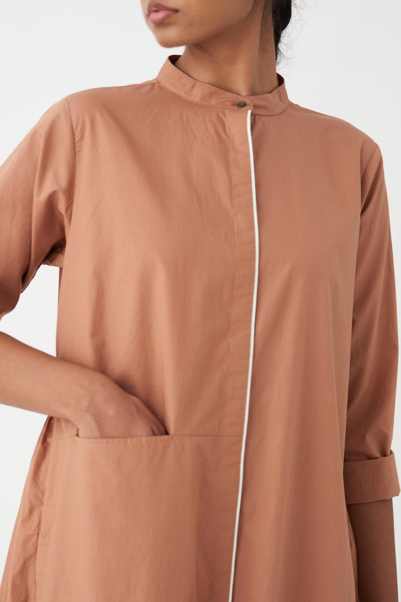 BACK GATHER JACKET - CHAMPAGNE poplin by THREE for women Worldwide