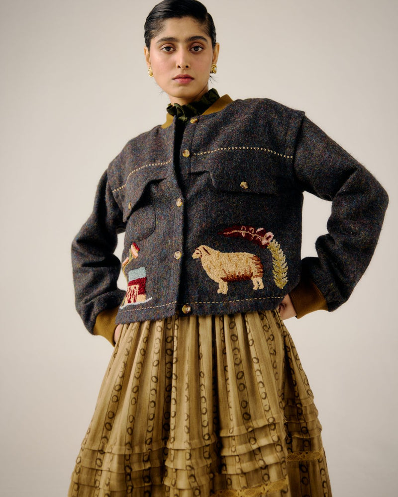 BERT JACKET-Countrysiyde Emb by CORD for women Worldwide