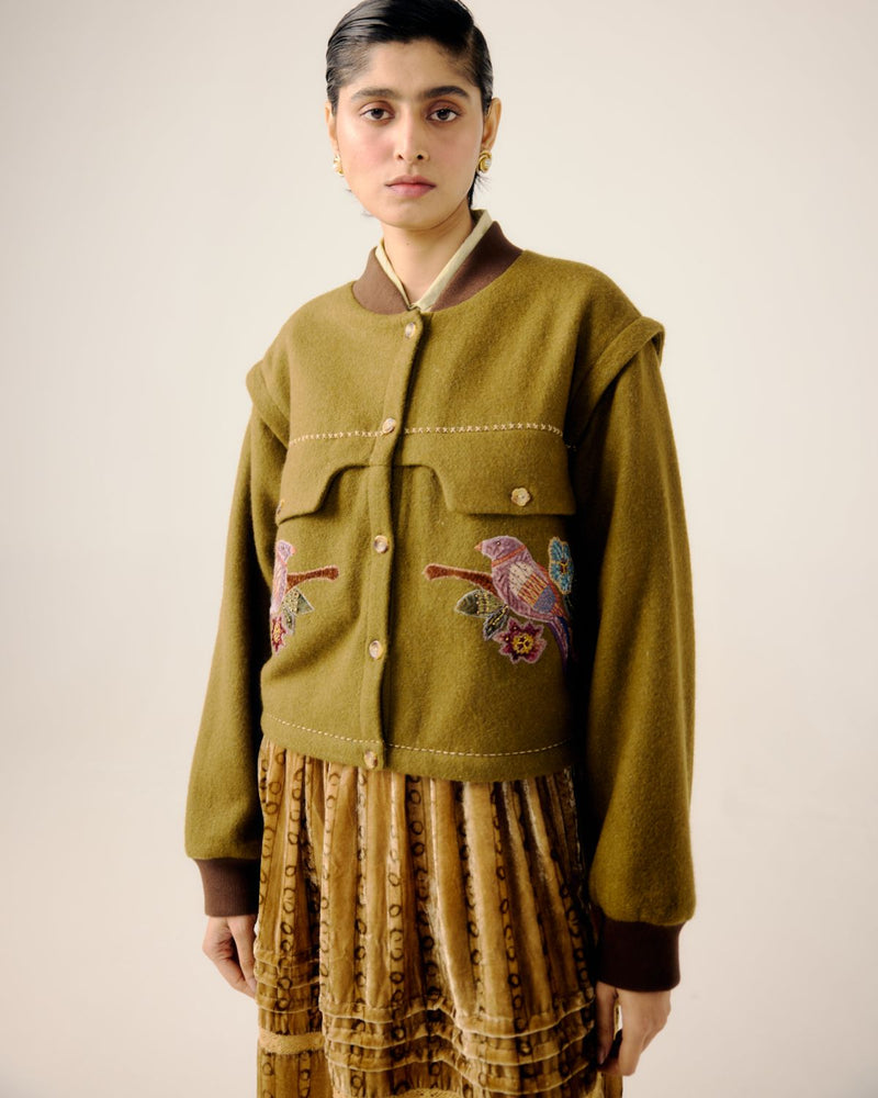 BERT JACKET-Parrot Emb. by CORD for women Worldwide