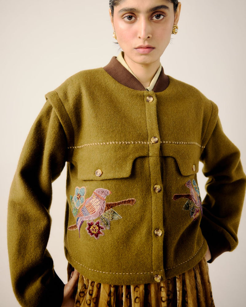 BERT JACKET-Parrot Emb. by CORD for women Worldwide