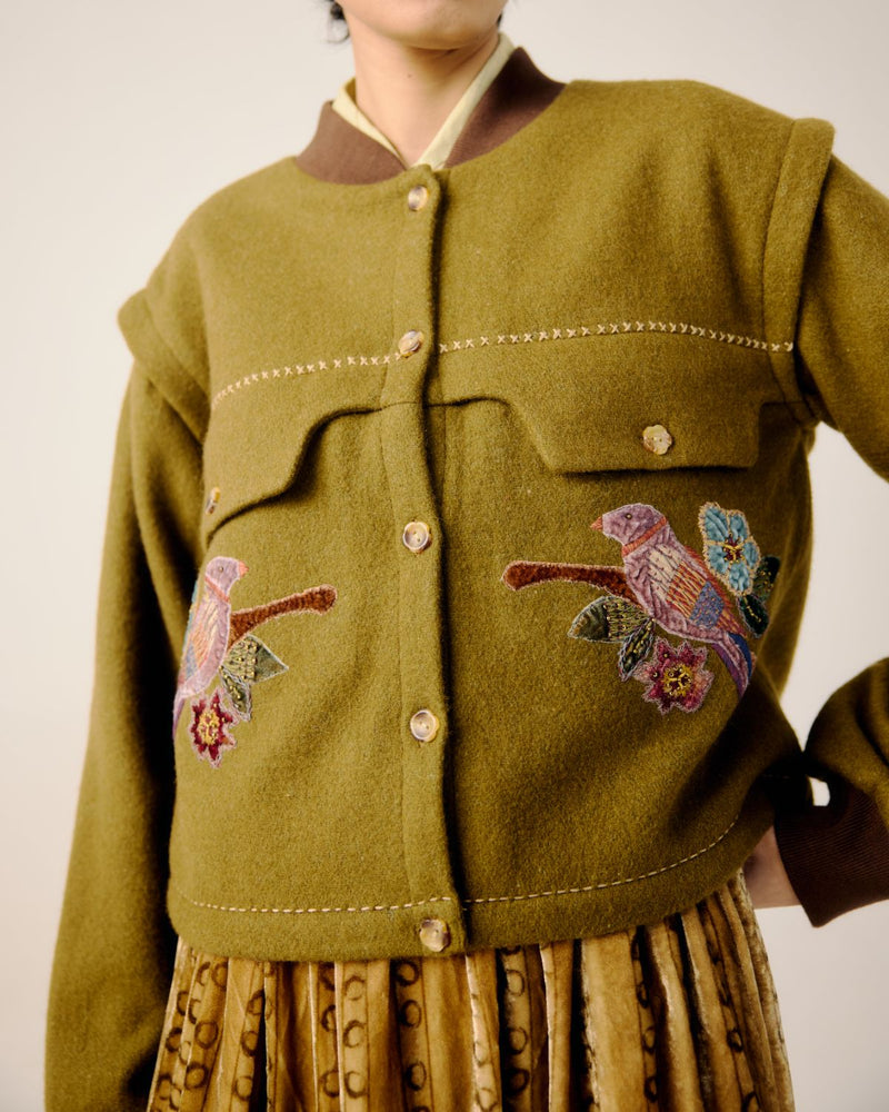 BERT JACKET-Parrot Emb. by CORD for women Worldwide