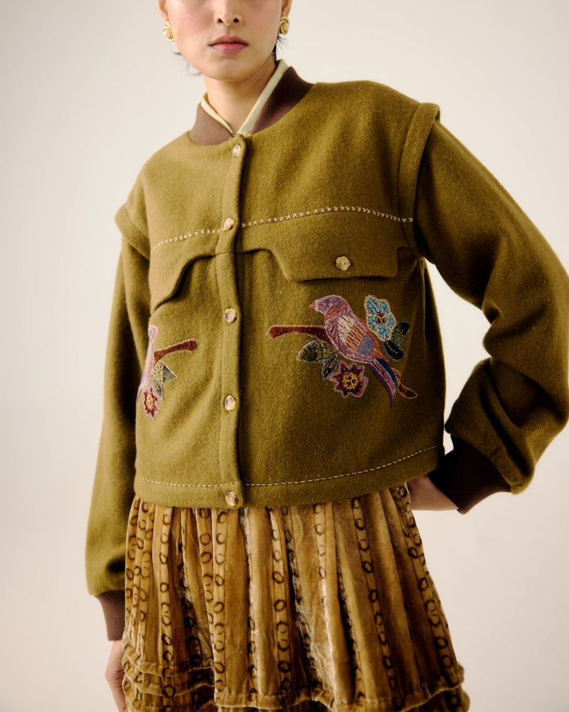 BERT JACKET-Parrot Emb. by CORD for women Worldwide