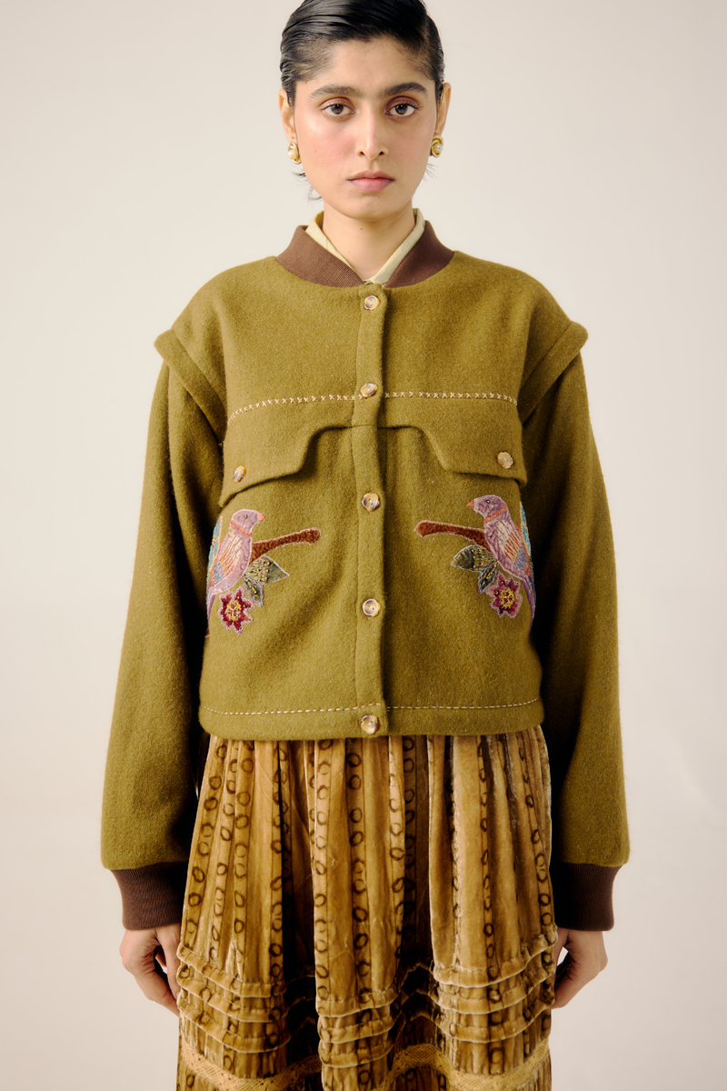 BERT JACKET-Parrot Emb. by CORD for women Worldwide