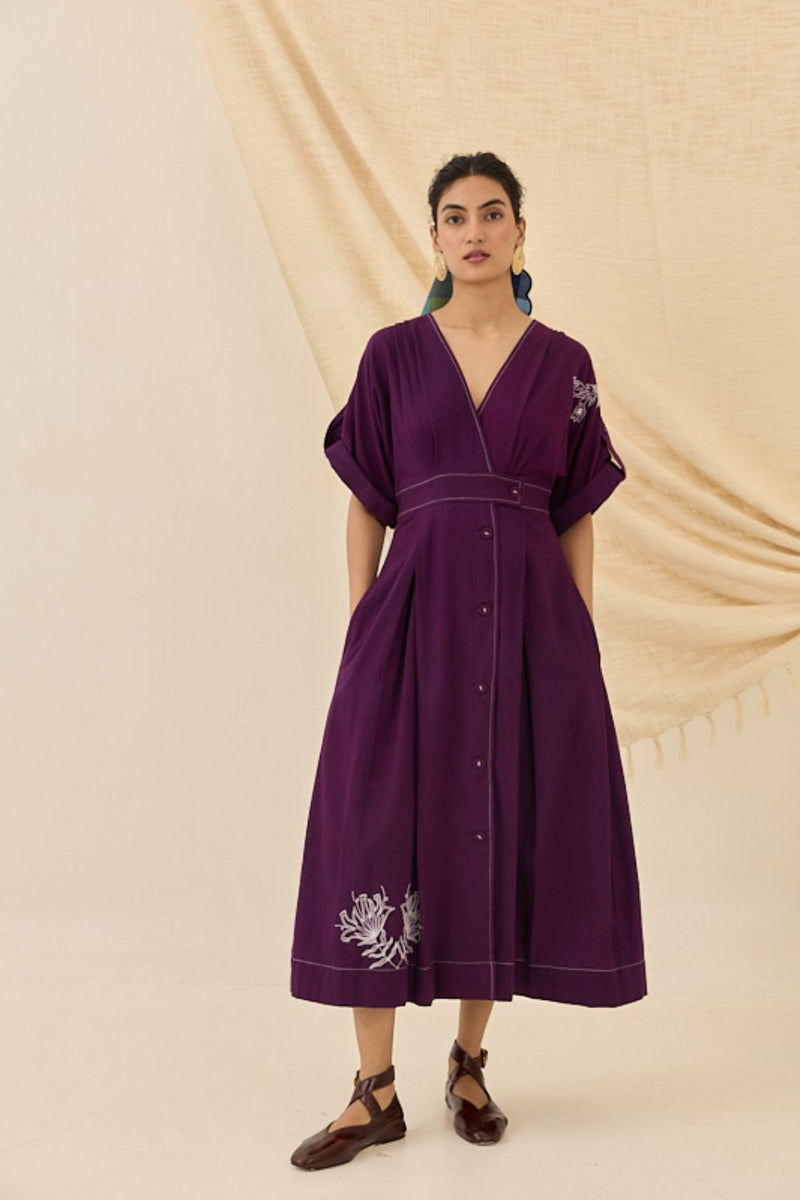 Morni Handloom Wrap Dress cotton by JodiLife for women Worldwide