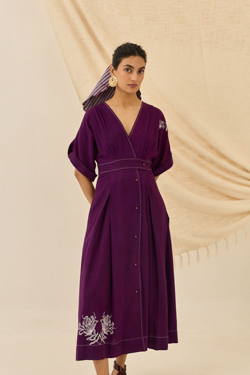 Morni Handloom Wrap Dress cotton by JodiLife for women Worldwide