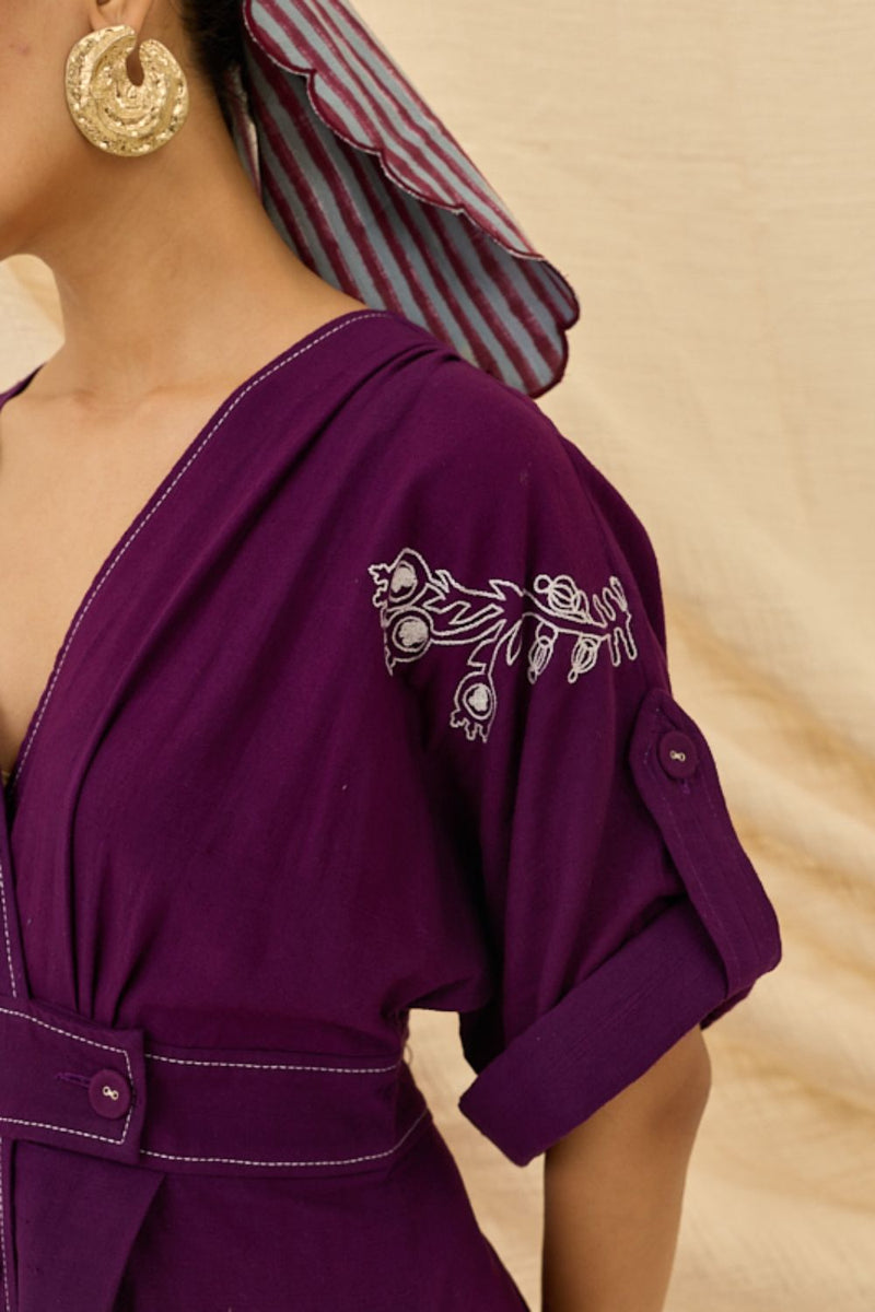 Morni Handloom Wrap Dress cotton by JodiLife for women Worldwide