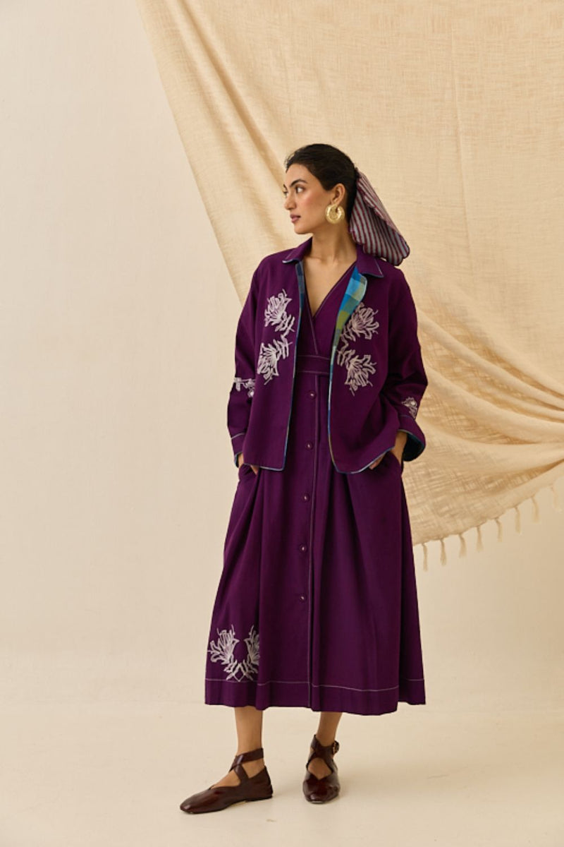 Morni Handloom Reversible Jacket cotton by JodiLife for women Worldwide
