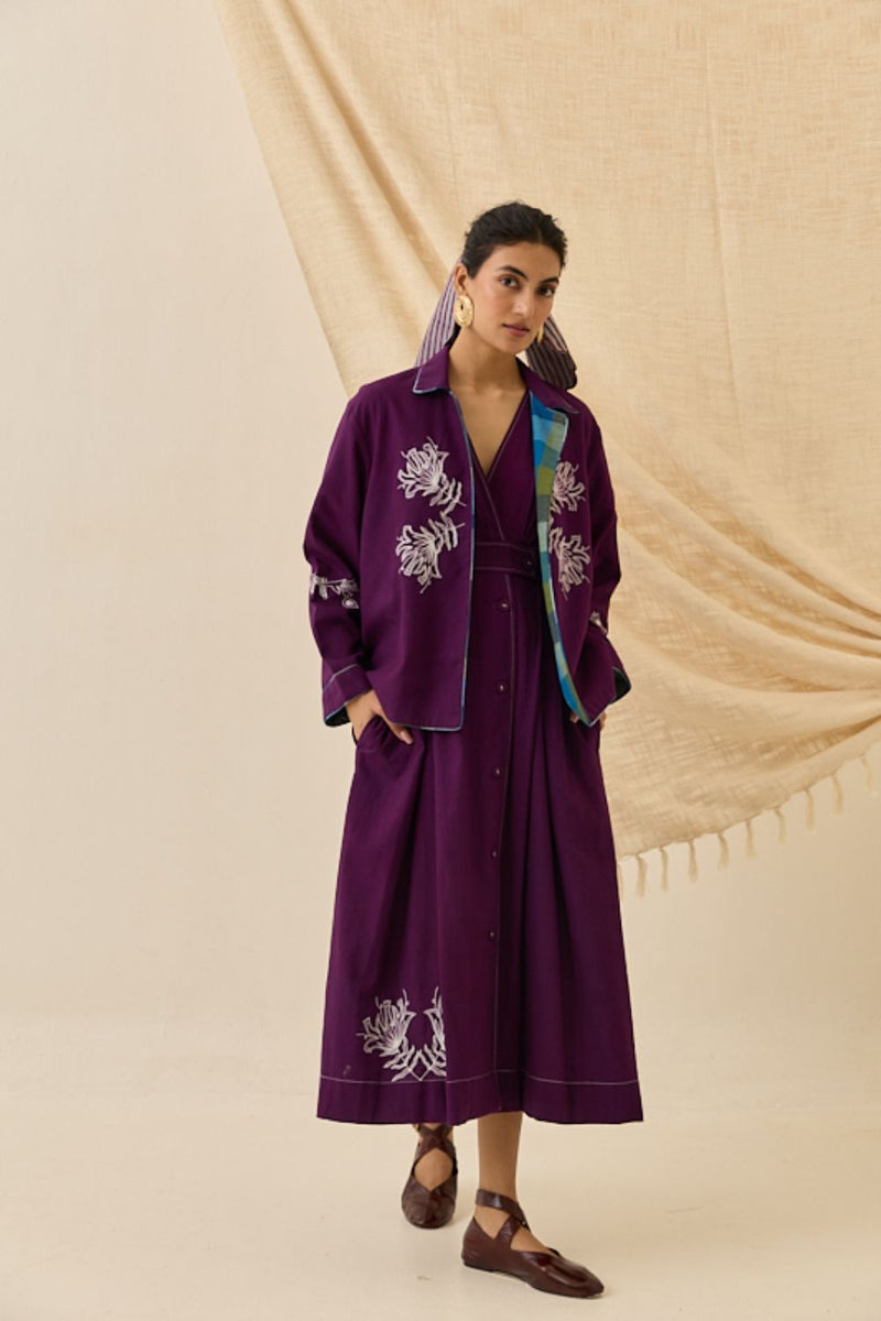 Morni Handloom Reversible Jacket cotton by JodiLife for women Worldwide