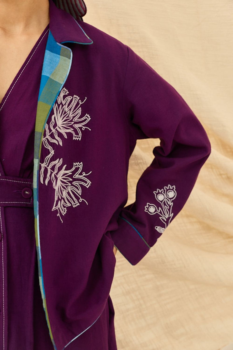 Morni Handloom Reversible Jacket cotton by JodiLife for women Worldwide