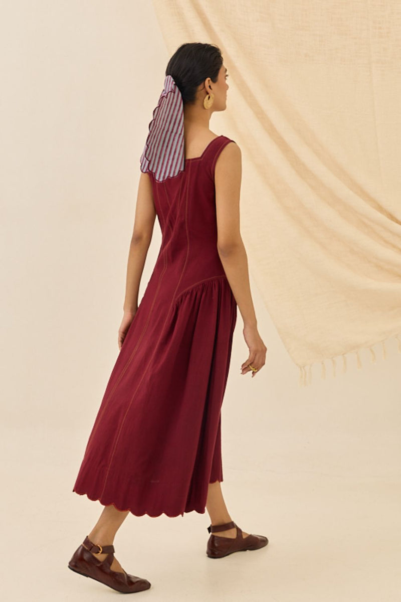 Kuhu Handloom Dress cotton by JodiLife for women Worldwide