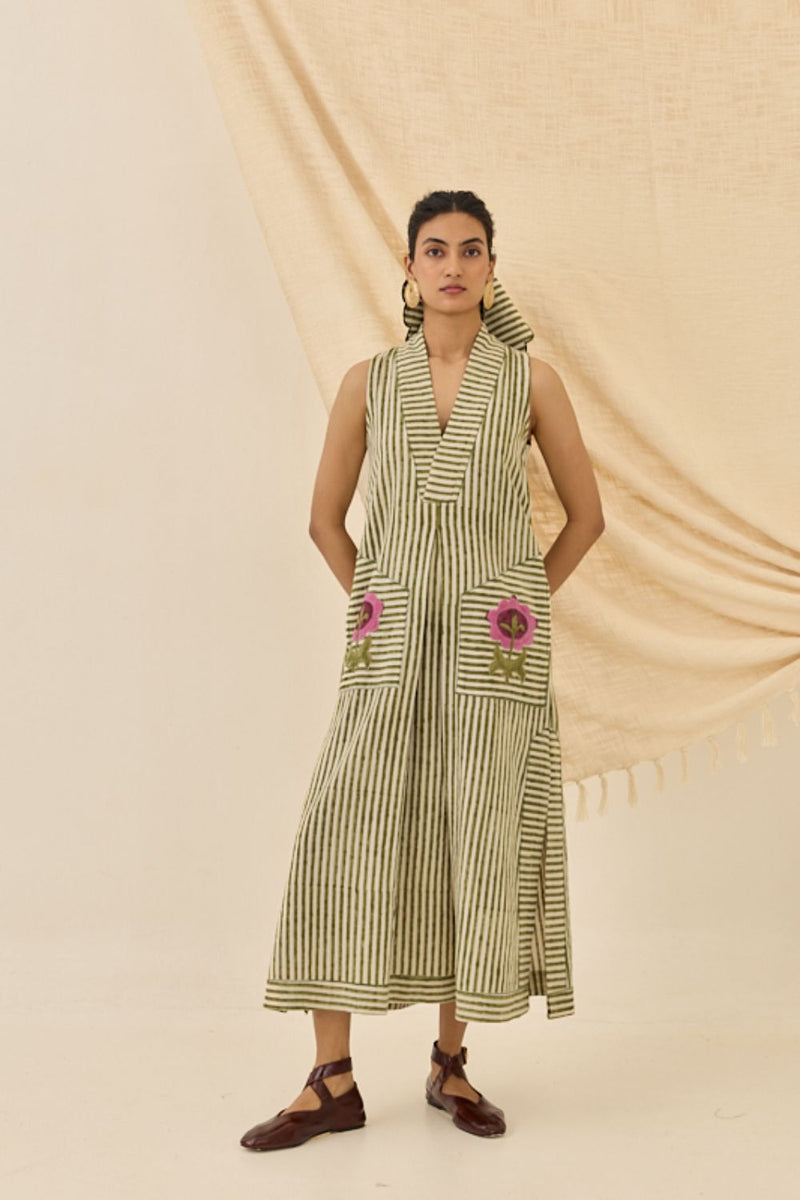 Pihu Handloom Day Dress cotton by JodiLife for women Worldwide