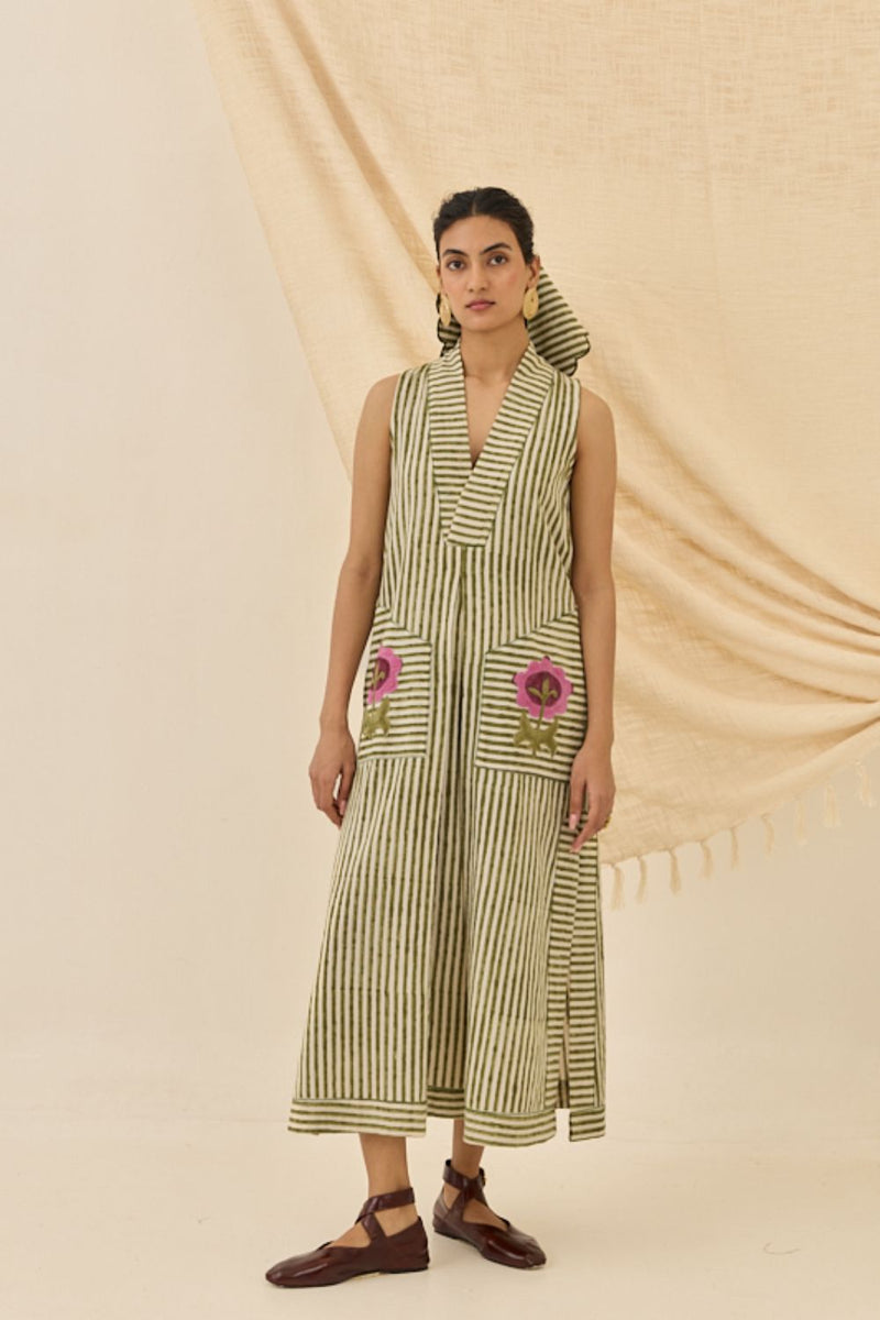 Pihu Handloom Day Dress cotton by JodiLife for women Worldwide